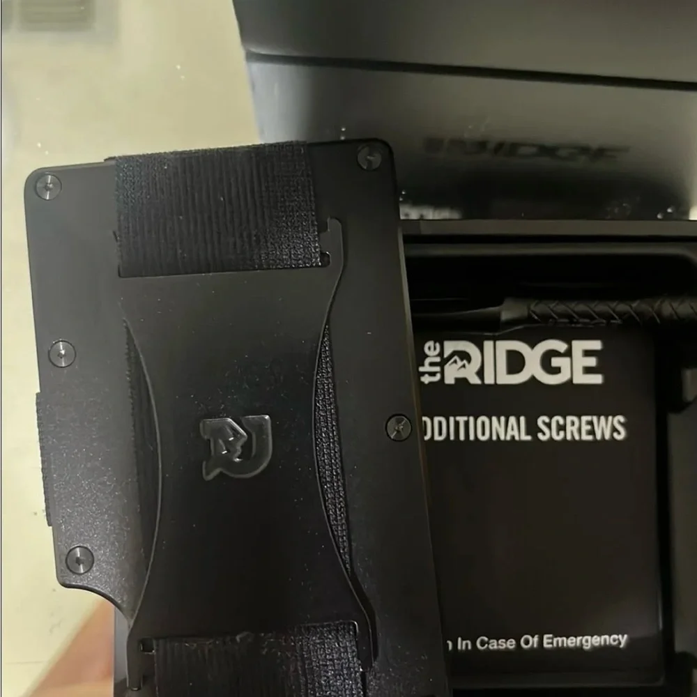 Ridge Black Money Clip